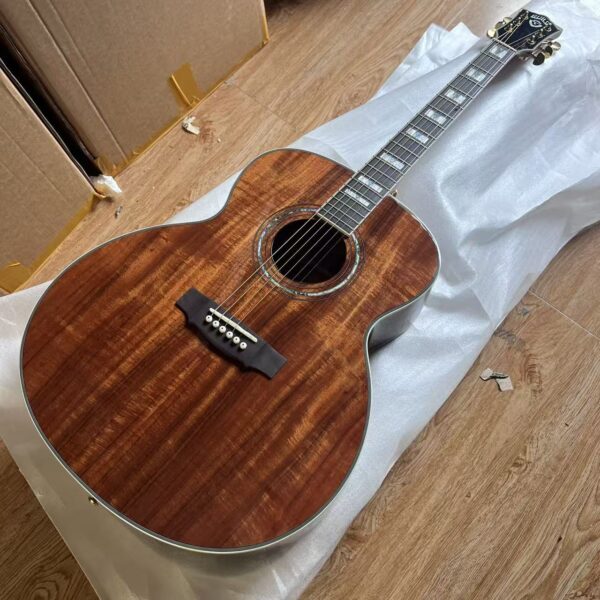 Gilder 42 inch full tiger pattern lovesickness wood single folk guitar